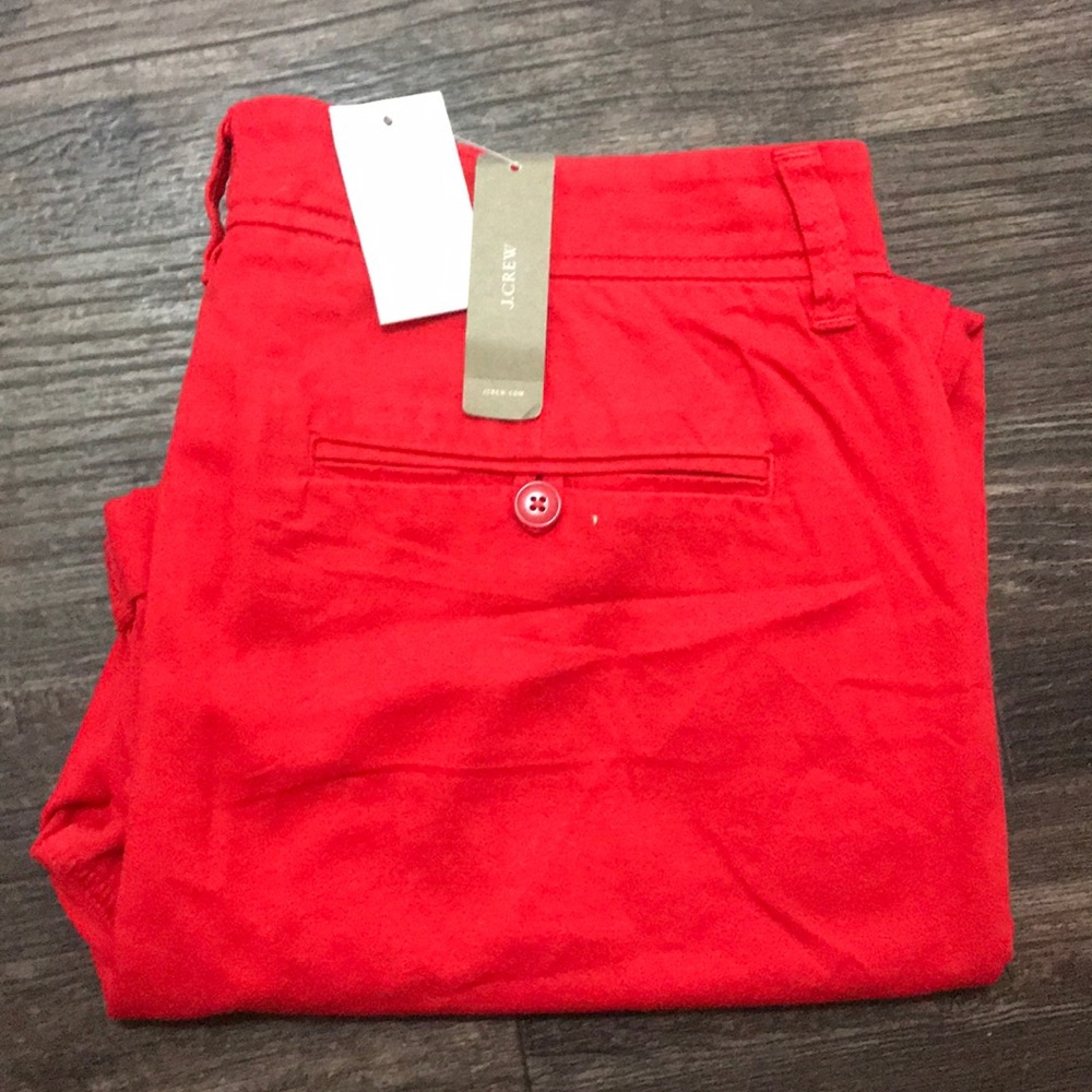 J crew red chinos new with tags